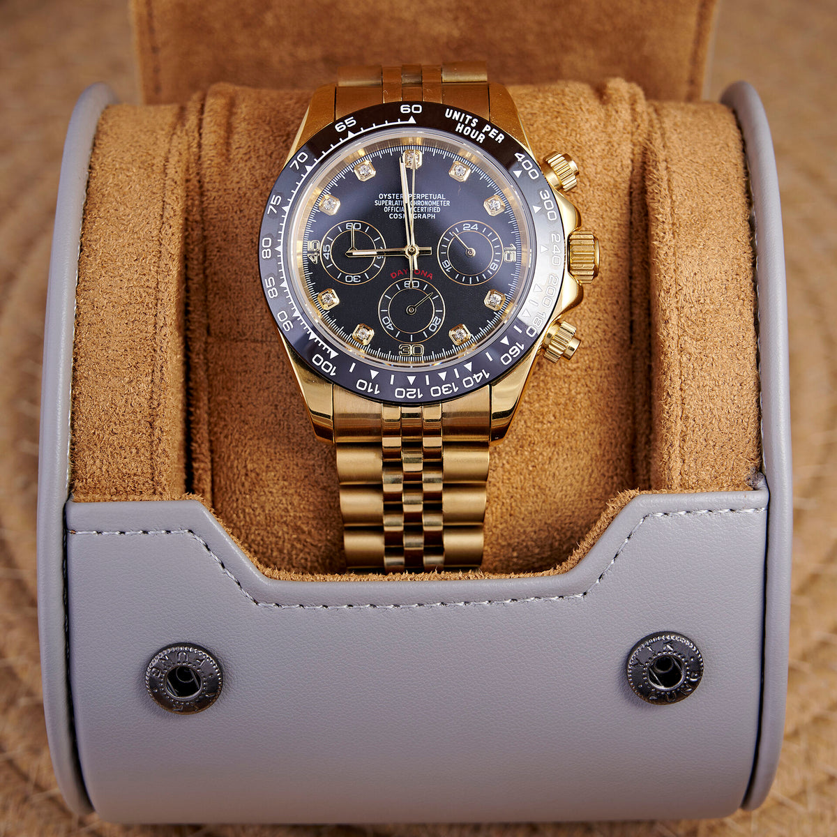 Daytona Celeste Chronograph - Gold Diamond Five-Link - photo 6