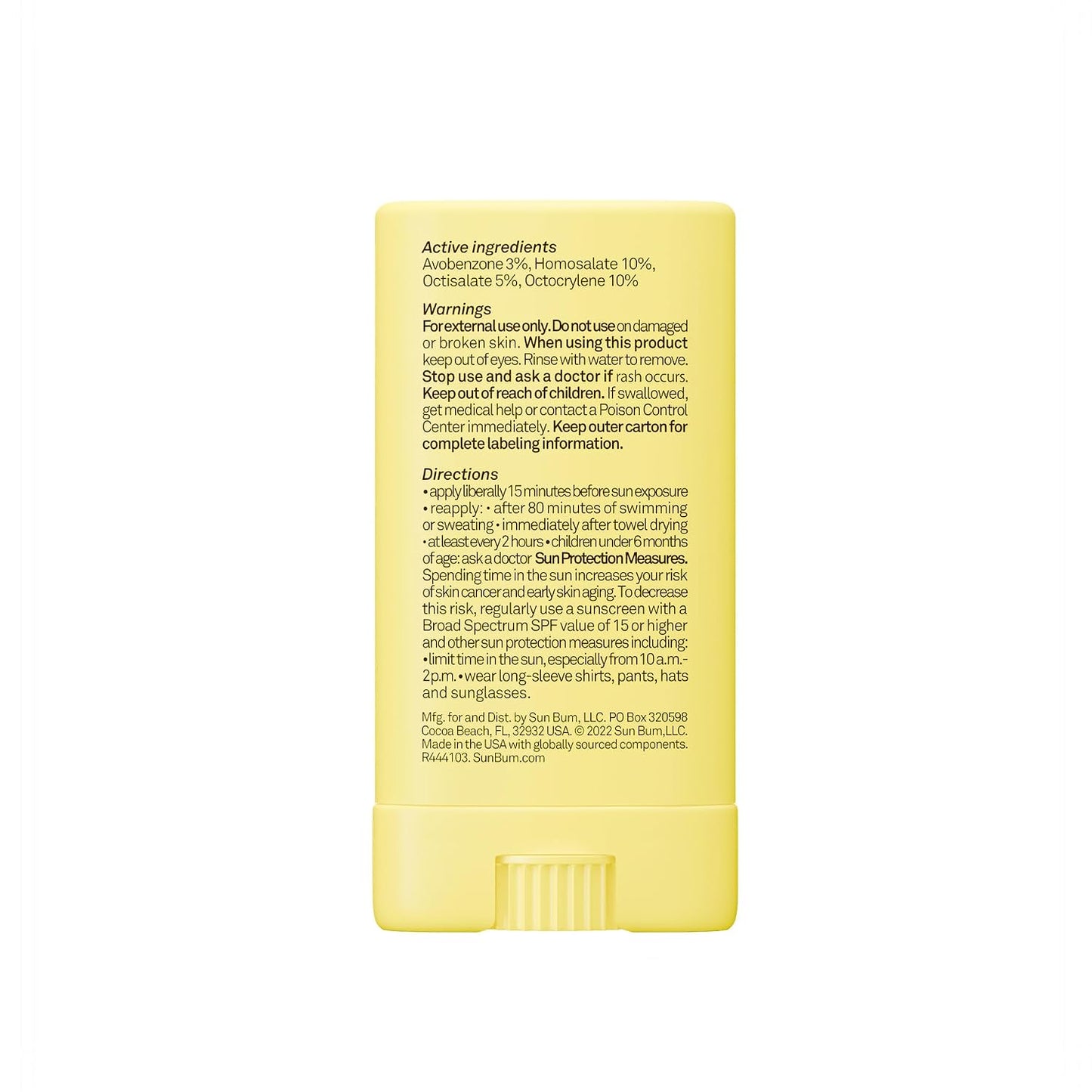 Sun Bum Kids SPF 50 Clear Face Stick - Wet/Dry Sunscreen for Active Kids (Hawaii Compliant)