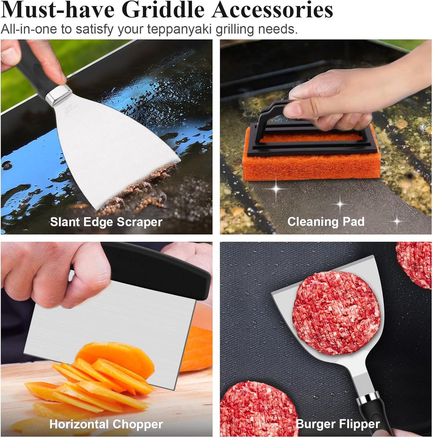 Grilliance 27pcs Griddle Accessories Kit for Blackstone Flat Top Grill