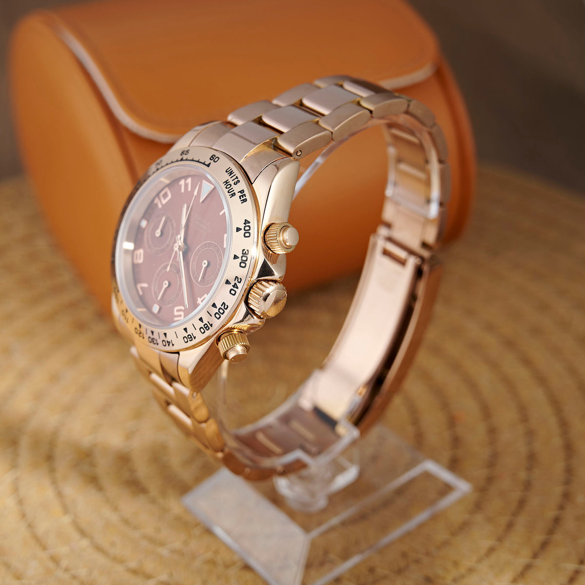 Daytona Chocolate Meridian Chronograph - Rose Gold - photo 2
