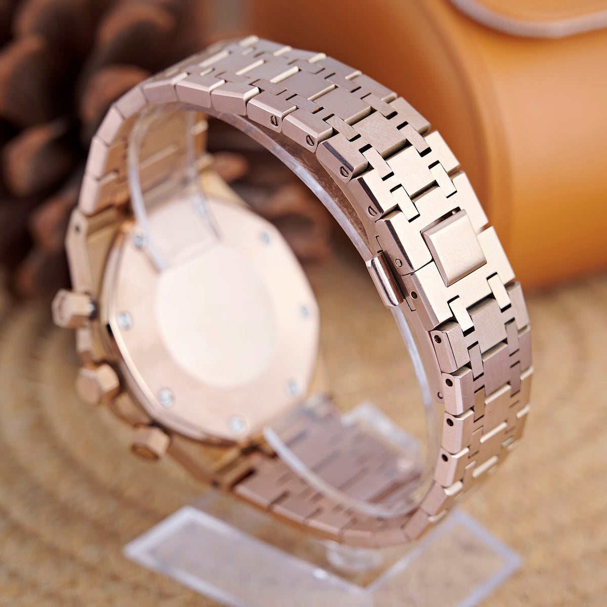 Royal Oak Octagon Chronograph - Rose Gold / Green - photo 3