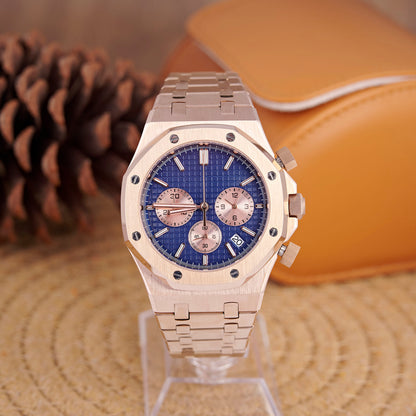 Royal Oak Octagon Chronograph - Rose Gold / Blue (gold Counters) - photo 1