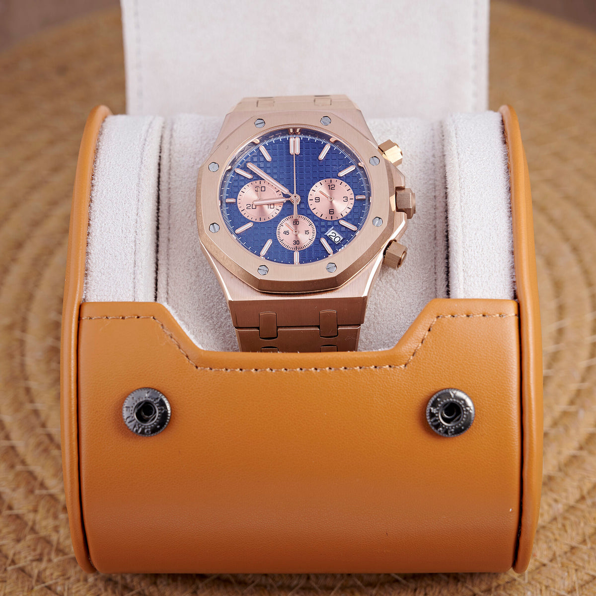Royal Oak Octagon Chronograph - Rose Gold / Blue (gold Counters) - photo 4