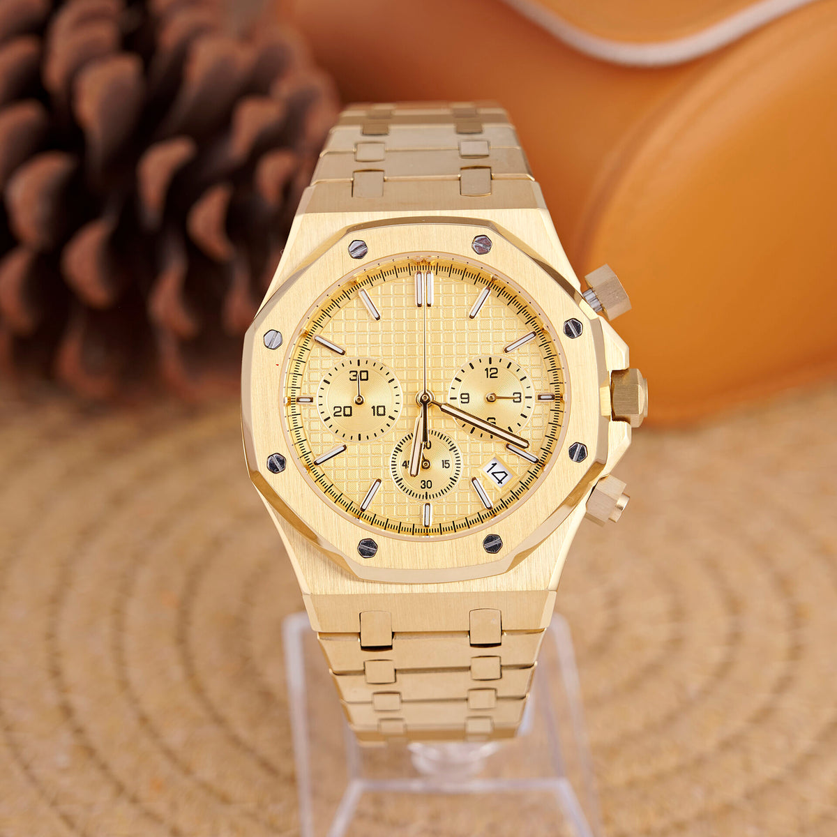 Royal Oak Octagon Chronograph - Yellow Gold / Champagne - photo 1