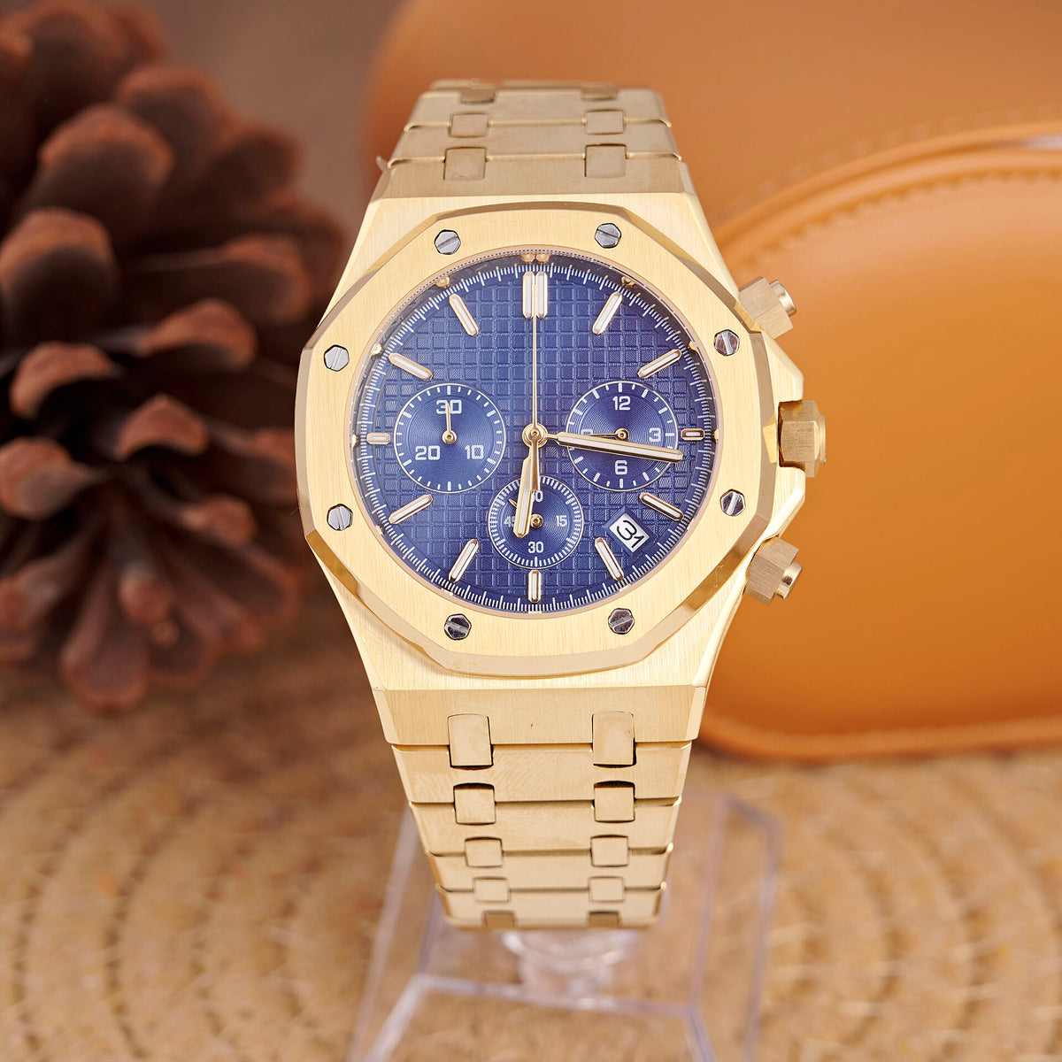 Royal Oak Octagon Chronograph - Yellow Gold / Blue - photo 1