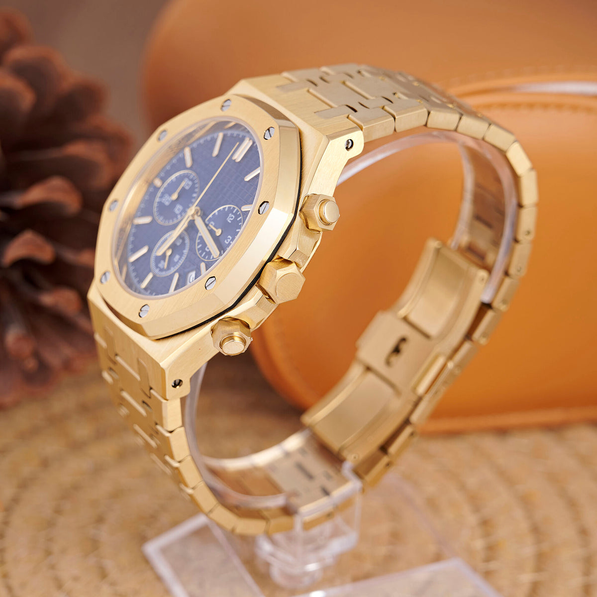 Royal Oak Octagon Chronograph - Yellow Gold / Blue - photo 2