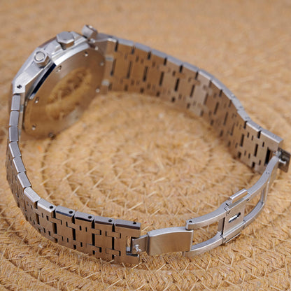 Royal Oak Octagon Chronograph - Steel / Blue (silver Counters) - 26240ST - photo 5