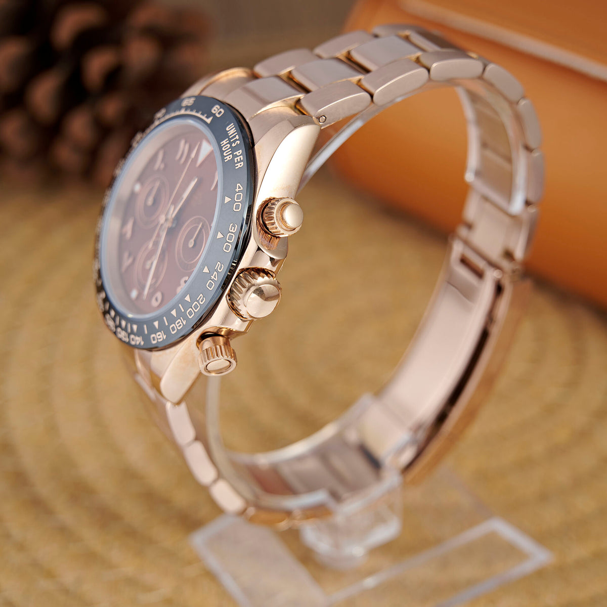 Daytona Espresso Chronograph - Rose Gold / Black Bezel - photo 2