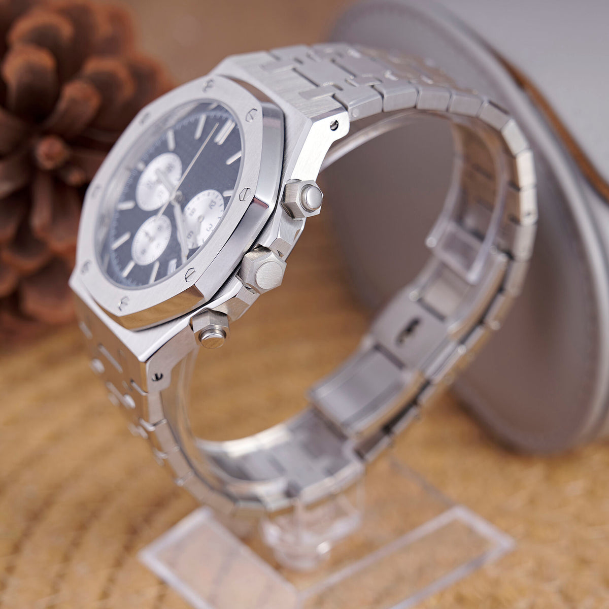 Royal Oak Octagon Chronograph - Steel / Black - 26240ST - photo 2