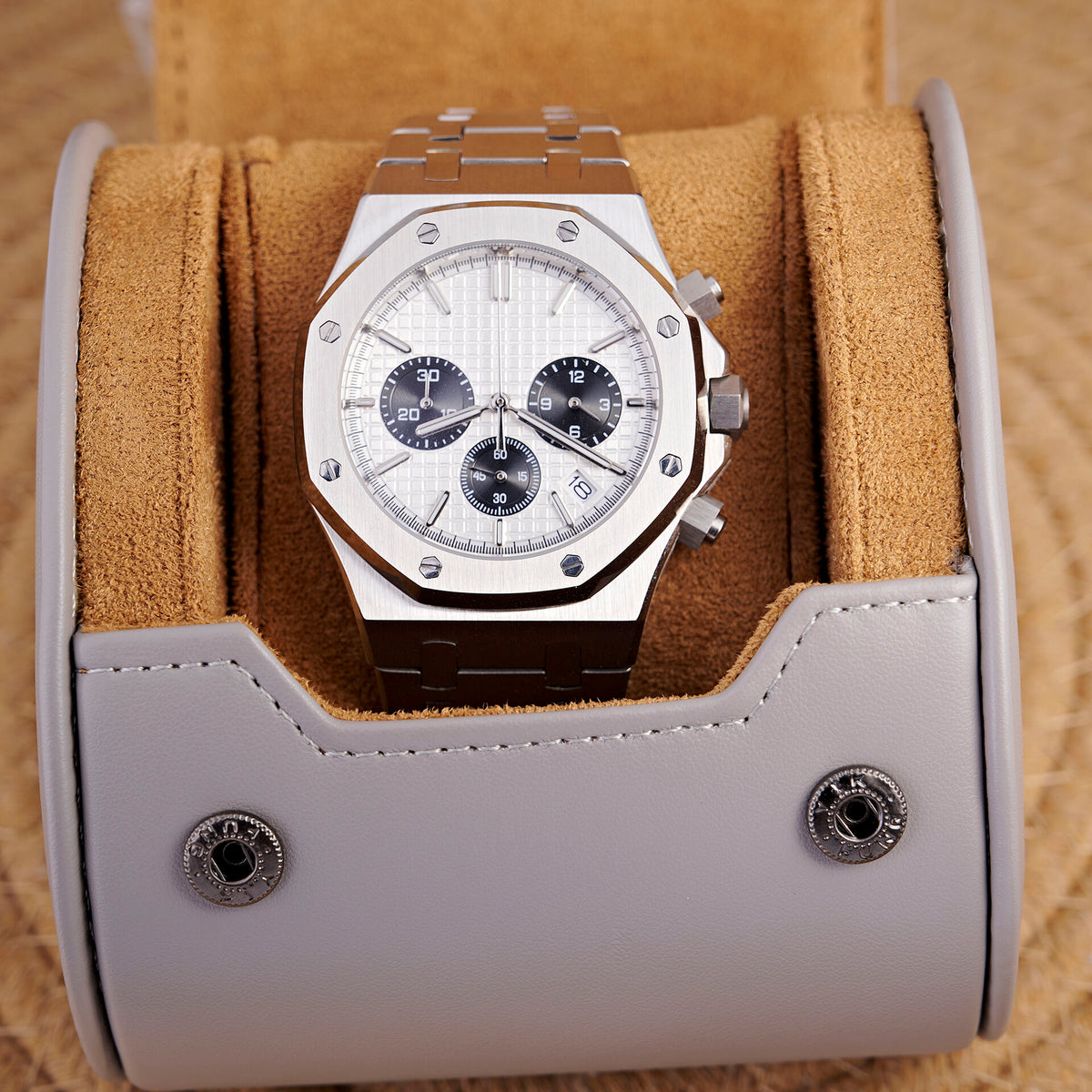 Royal Oak Octagon Chronograph - Steel / Panda Blue Flange - 26331ST - photo 4