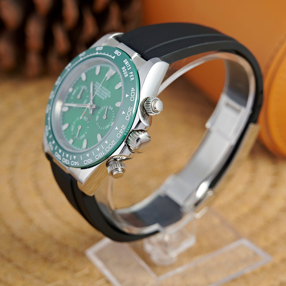 Daytona Emerald Lagoon Chronograph - Green On Rubber - photo 2