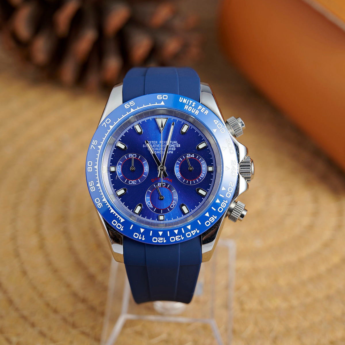 Daytona Azure Flex Chronograph - Blue Rubber - photo 1