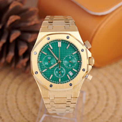 Royal Oak Octagon Chronograph - Yellow Gold / Green - photo 1