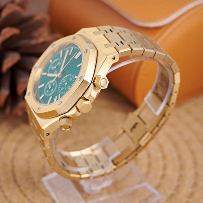 Royal Oak Octagon Chronograph - Yellow Gold / Green - photo 2