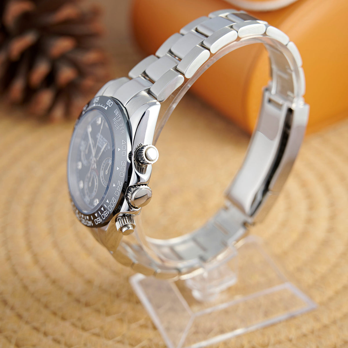 Daytona Diamond Onyx Chronograph - Steel - photo 2