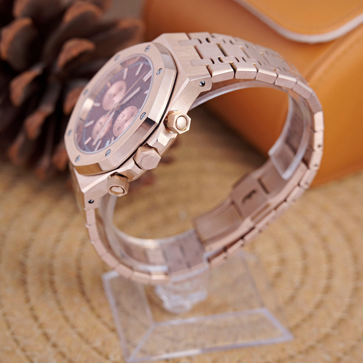 Royal Oak Octagon Chronograph - Rose Gold / Burgundy - photo 2