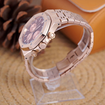 Royal Oak Octagon Chronograph - Rose Gold / Burgundy - photo 2