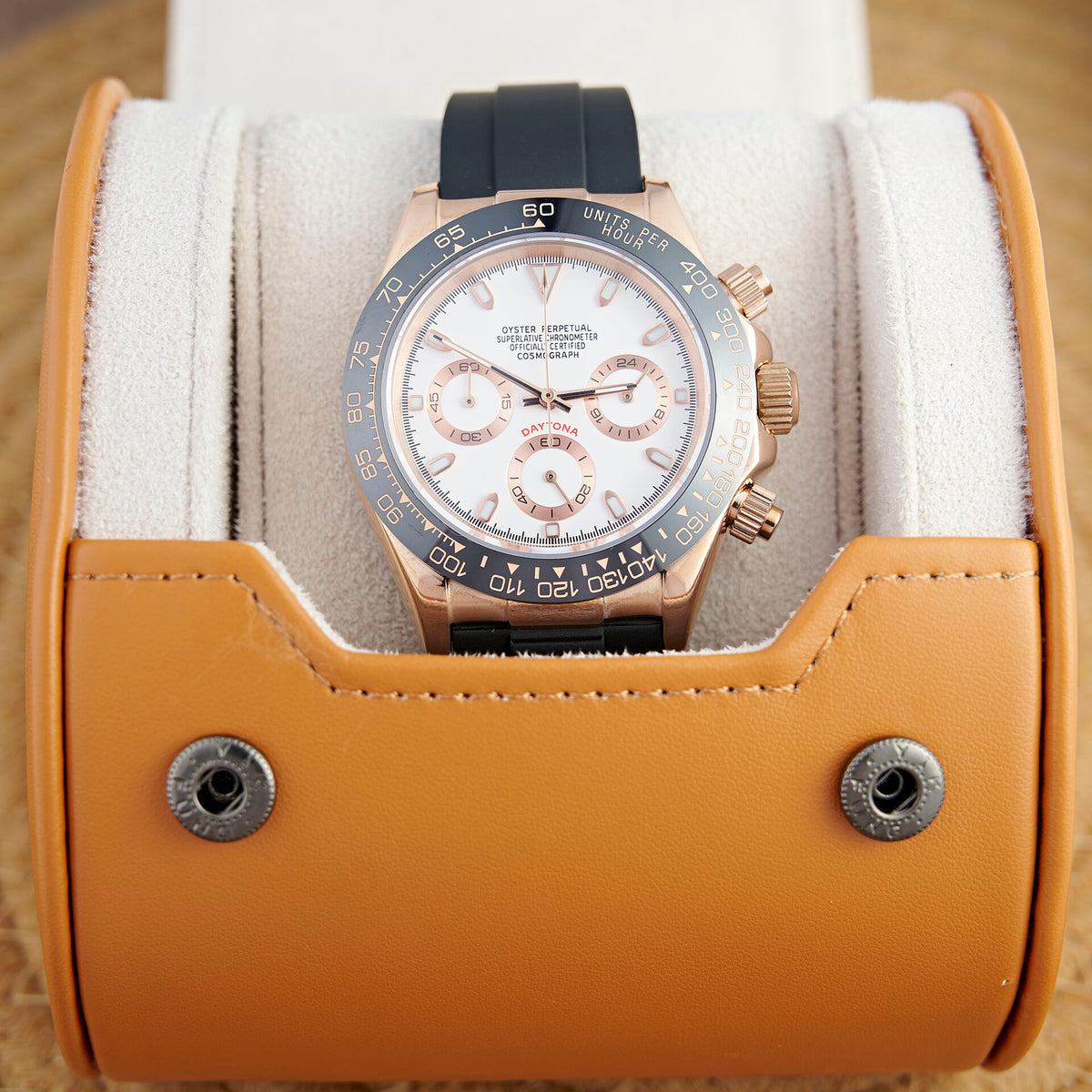 Daytona Ivory Chronograph - Rose Gold Rubber - photo 4