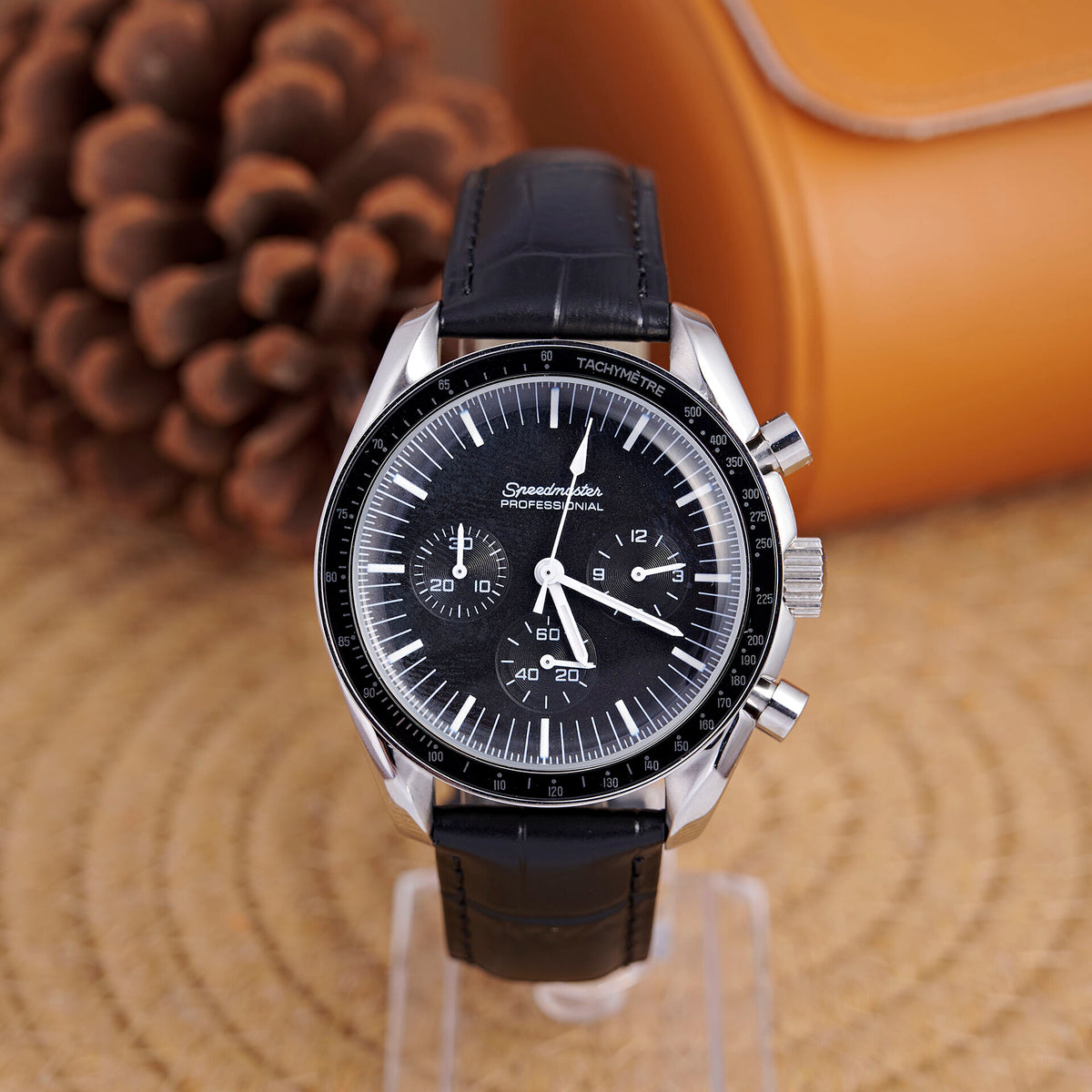 Speedmaster Moon - Black Dial / Leather - photo 1