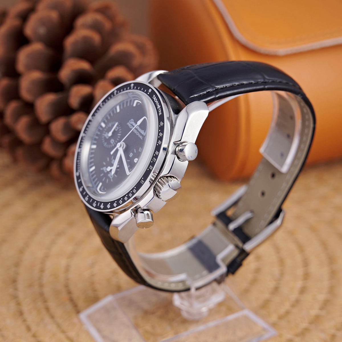 Speedmaster Moon - Black Dial / Leather - photo 2