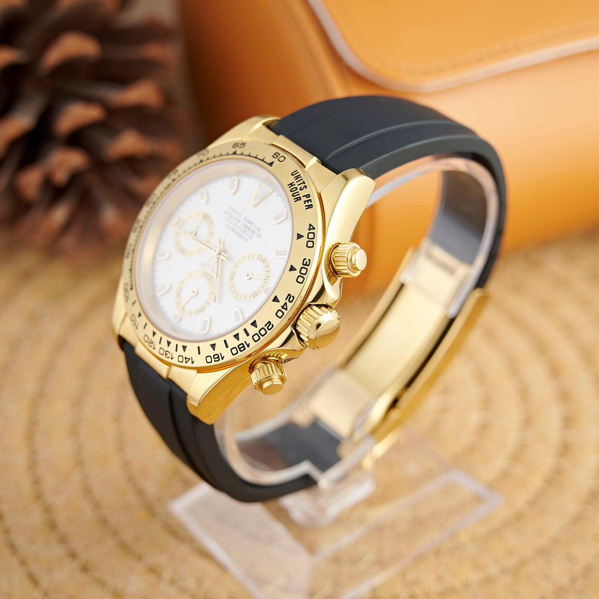 Daytona Champagne Flex Chronograph - Yellow Gold - photo 2