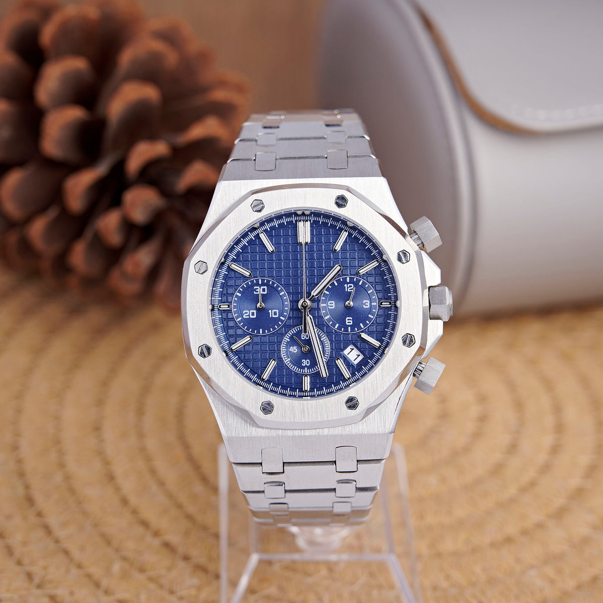 Royal Oak Octagon Chronograph - Steel / Blue (tone-On-Tone) - 26331ST - photo 1