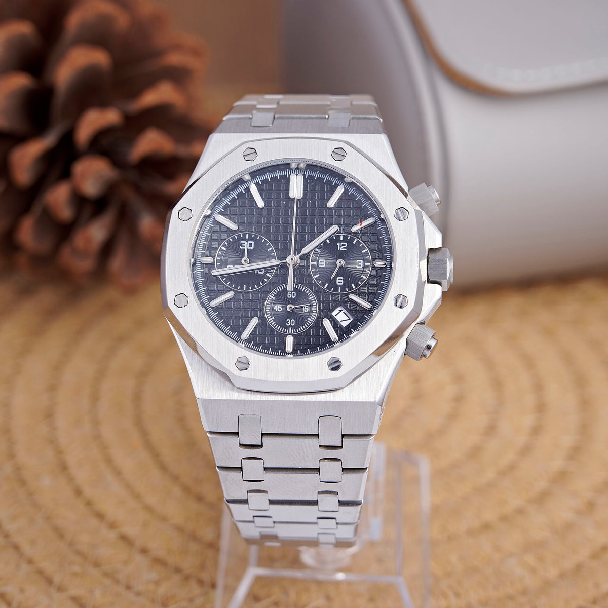 Royal Oak Octagon Chronograph - Steel / Black (slim Hands) - 26331ST - photo 1