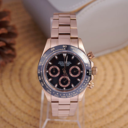 Daytona Noir Chronograph - Rose Gold Oyster - photo 1