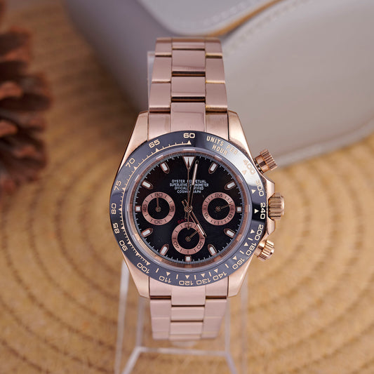 Daytona Noir Chronograph - Rose Gold Oyster - photo 1