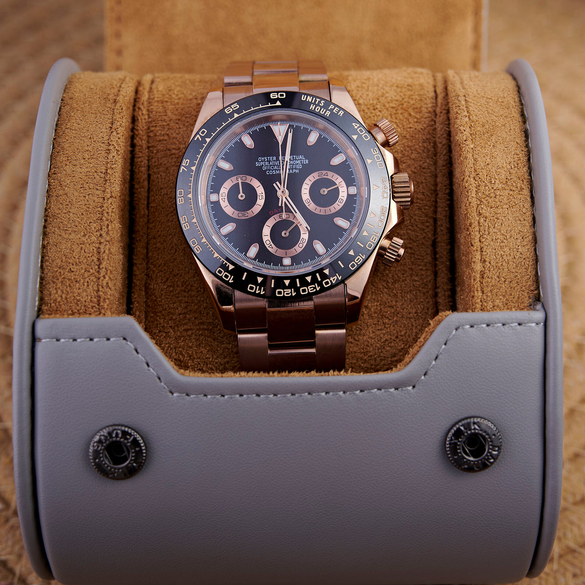 Daytona Noir Chronograph - Rose Gold Oyster - photo 4