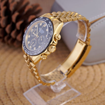 Daytona Celeste Chronograph - Gold Diamond Five-Link - photo 2