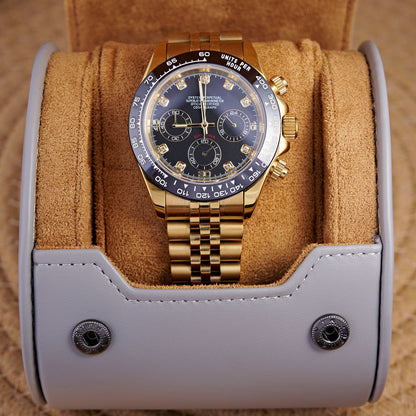 Daytona Celeste Chronograph - Gold Diamond Five-Link - photo 6