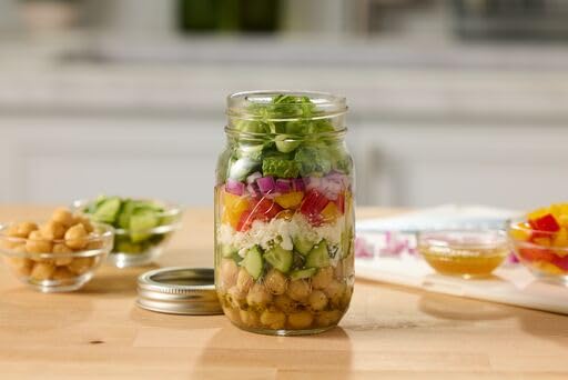 Ball Mason Jar Set (3-Pack) - Regular Mouth 16oz Glass Jars for Canning & Creative Storage