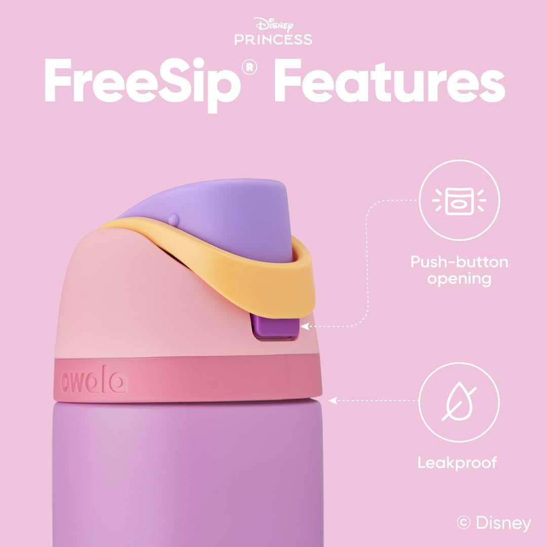 Owala Rapunzel FreeSip Insulated Stainless Steel Water Bottle - 24 oz for Sports & Travel