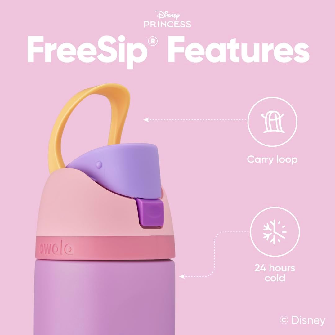 Owala Rapunzel FreeSip Insulated Stainless Steel Water Bottle - 24 oz for Sports & Travel