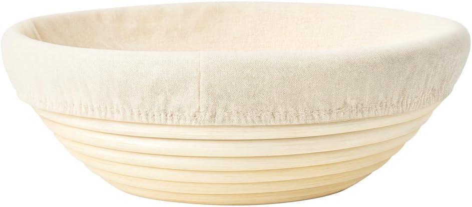 Saint Germain Bakery Premium Round Rattan Bread Proofing Basket - 9 Inch Handmade Brotform
