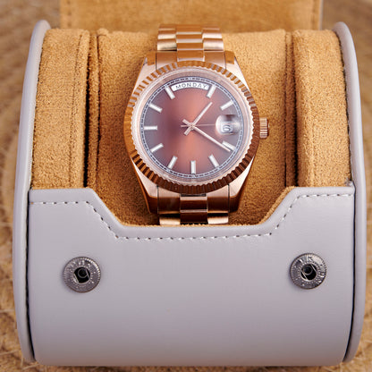 Day-Date Brown Rose Gold Oyster - photo 4