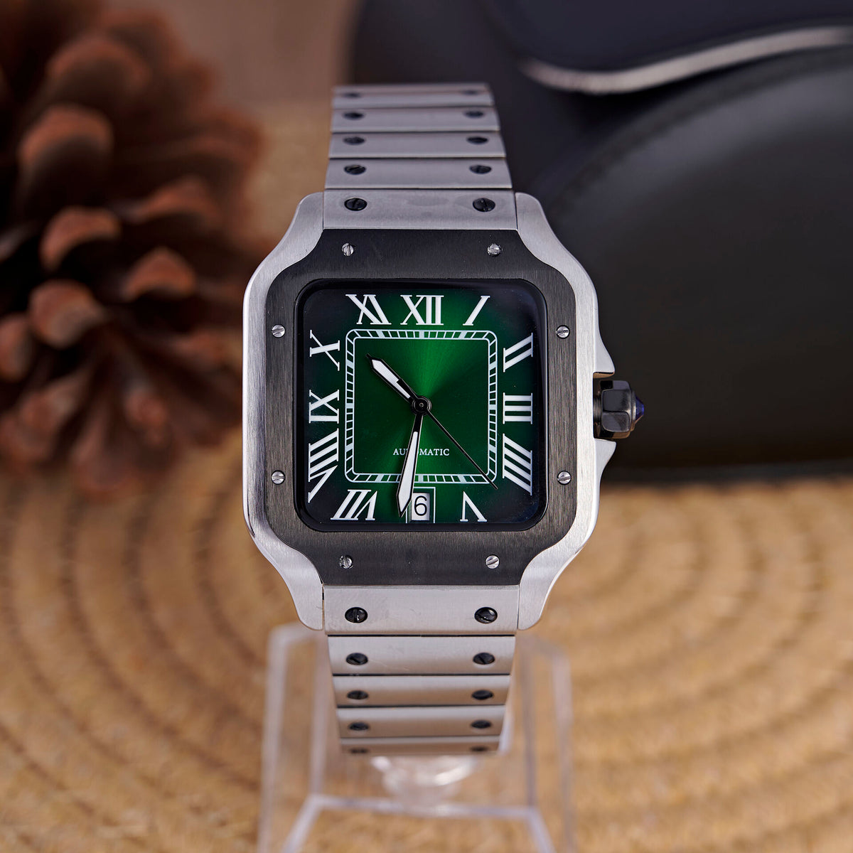 Santos Vine Green - Black Bezel - photo 1