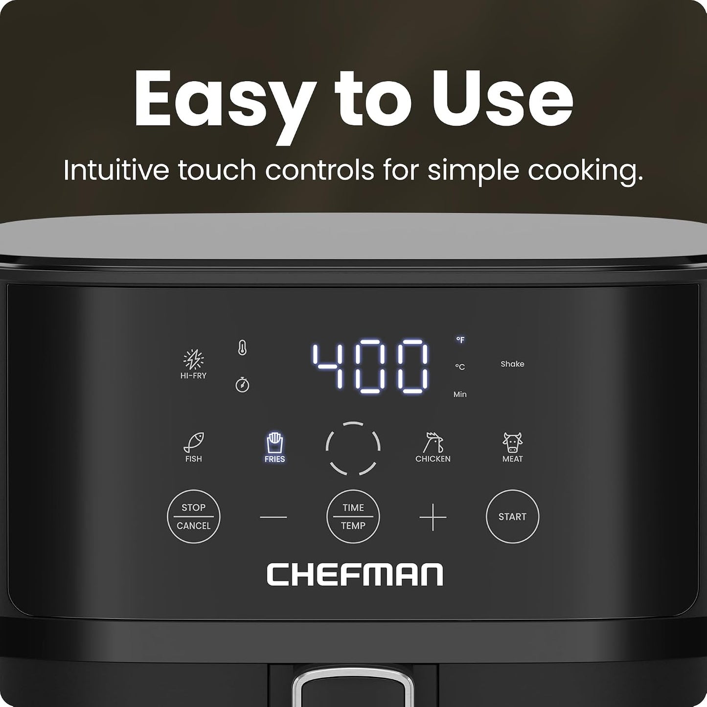 Chefman Compact Air Fryer - 6 Quart Hi-Fry & Touch Controls for Quick Meals