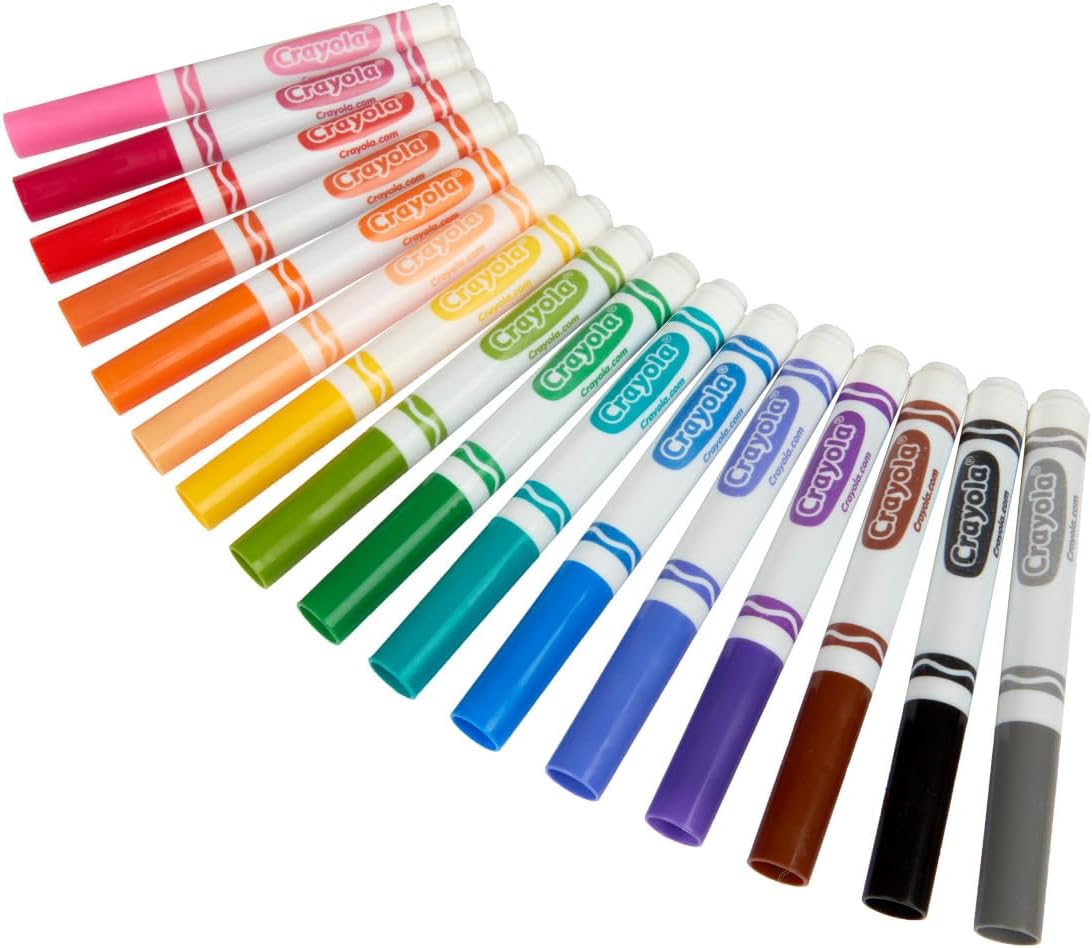 Crayola Broad Line Markers Classpack - 256 Count Bulk Art Supplies for Kids