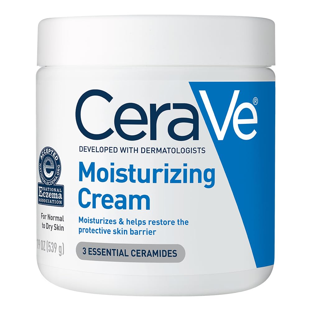 CeraVe Moisturizing Cream for Dry Skin with Ceramides & Hyaluronic Acid (19 fl oz)