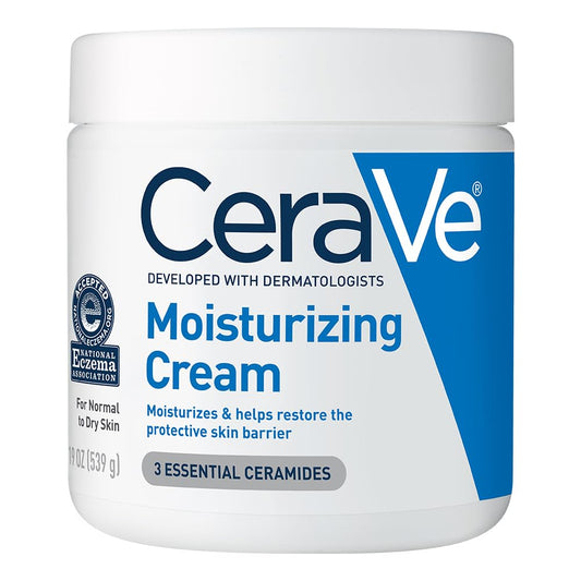 CeraVe Moisturizing Cream for Dry Skin with Ceramides & Hyaluronic Acid (19 fl oz)