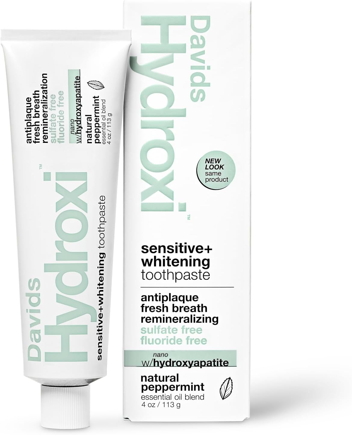 Davids Fluoride-Free Nano Hydroxyapatite Toothpaste for Sensitive Support & Whitening - 4oz