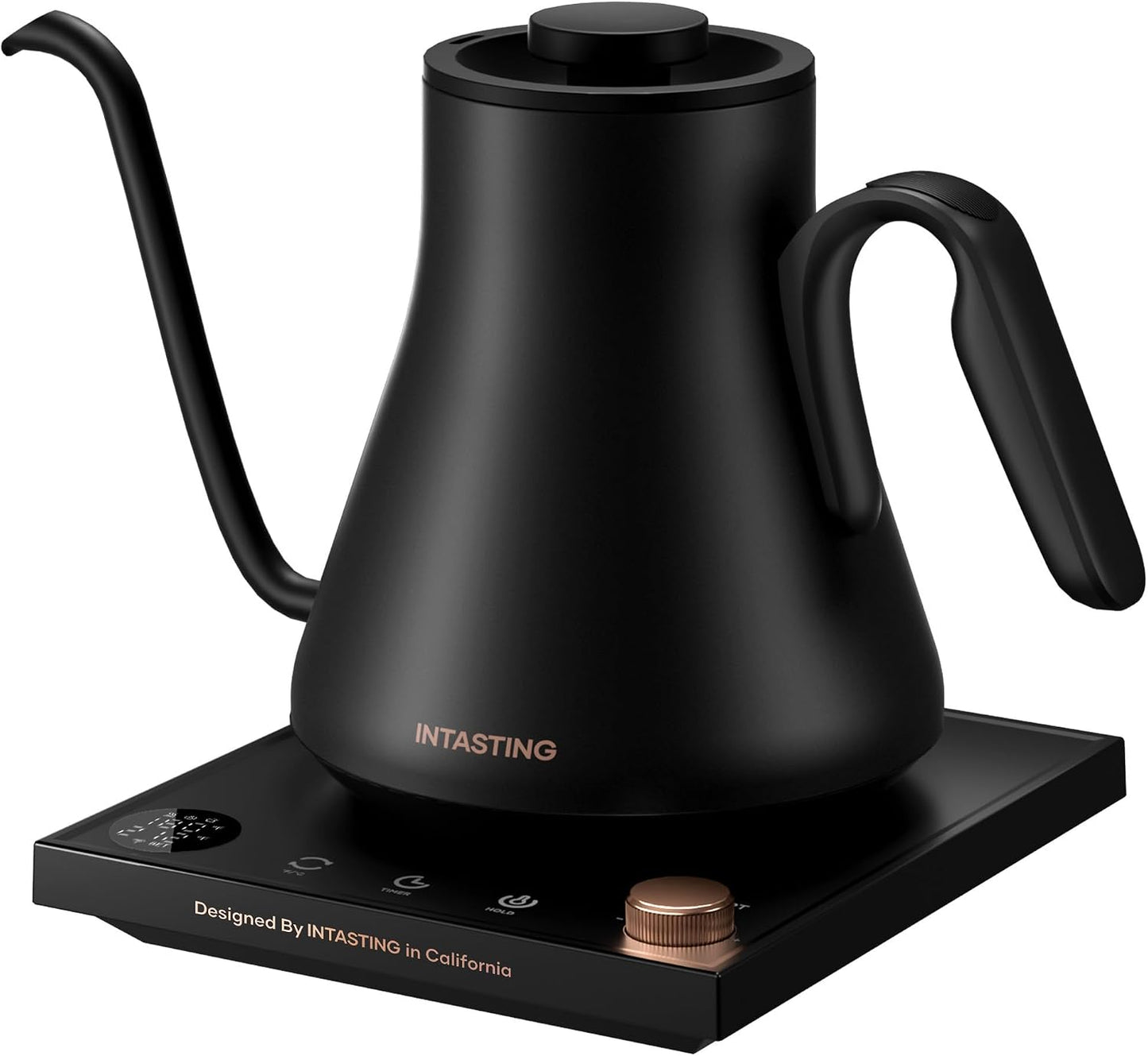 Gooseneck Electric Kettle for Pour Over Coffee - Precise ±1°F Temp Control by INTASTING