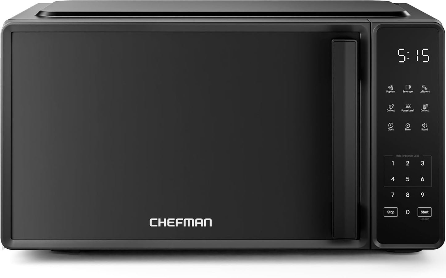 Chefman 0.7 Cu. Ft. Countertop Microwave (RJ55-7-V2) - 700W with 10 Power Levels & Child Safety Lock