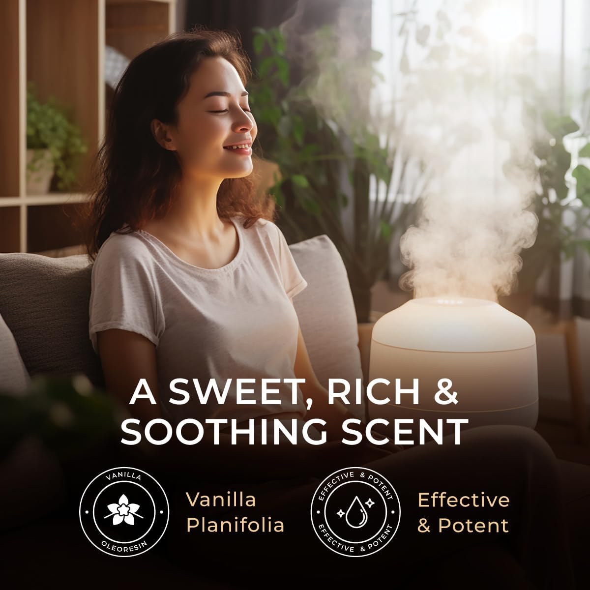 Gya Labs 100% Pure Vanilla Essential Oil (10ml) - For Diffuser, Skin & Candle Making