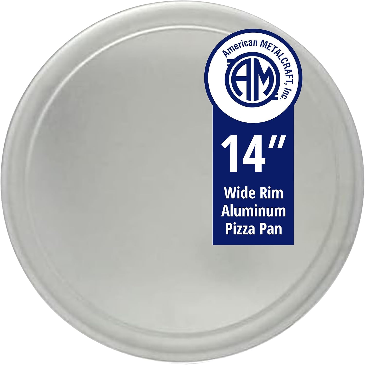 American Metalcraft TP14 14" Wide-Rim Aluminum Pizza Pan