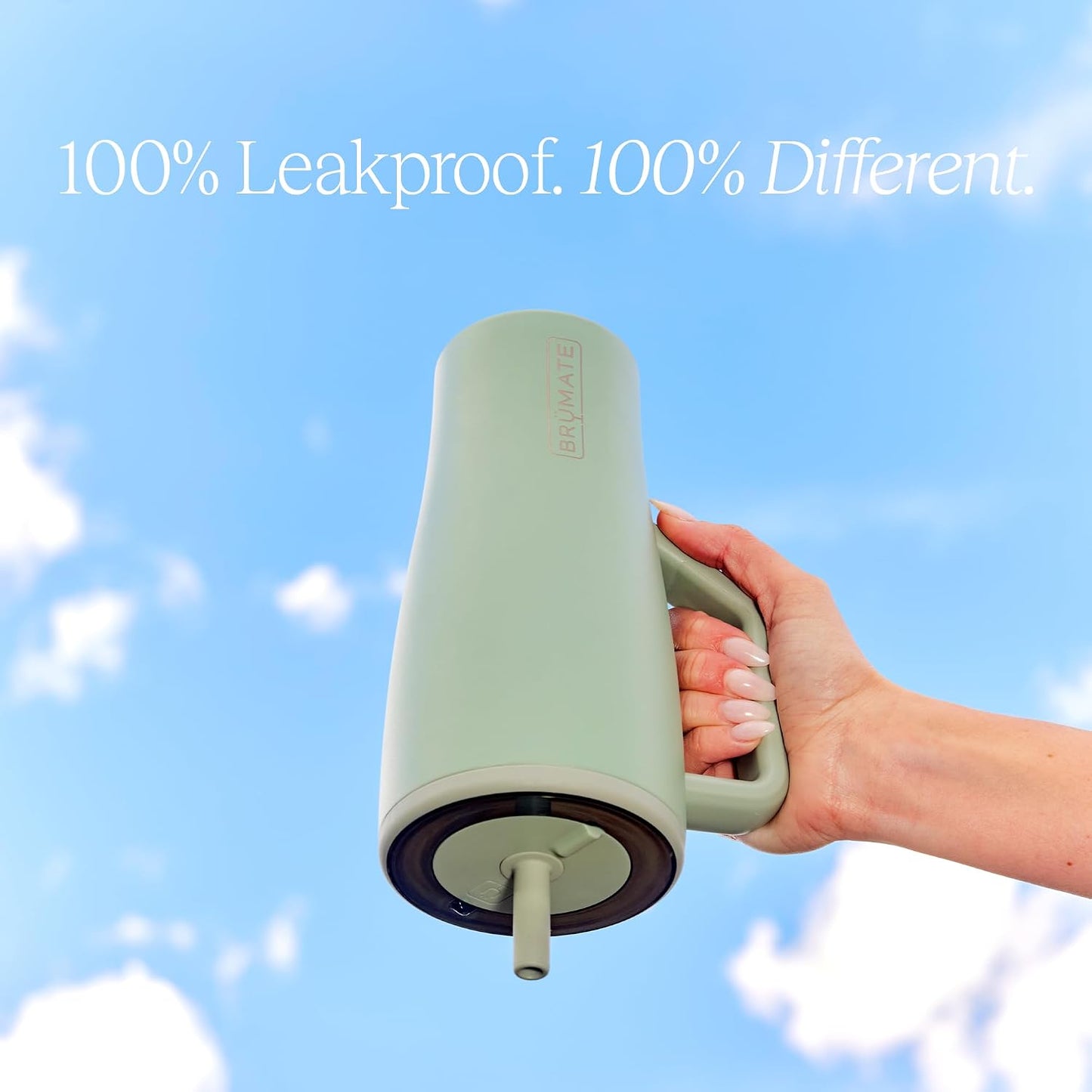 100% Leakproof 40oz BrüMate Era Tumbler - Keeps Drinks Cold for 24+ Hours & Fits Cup Holders