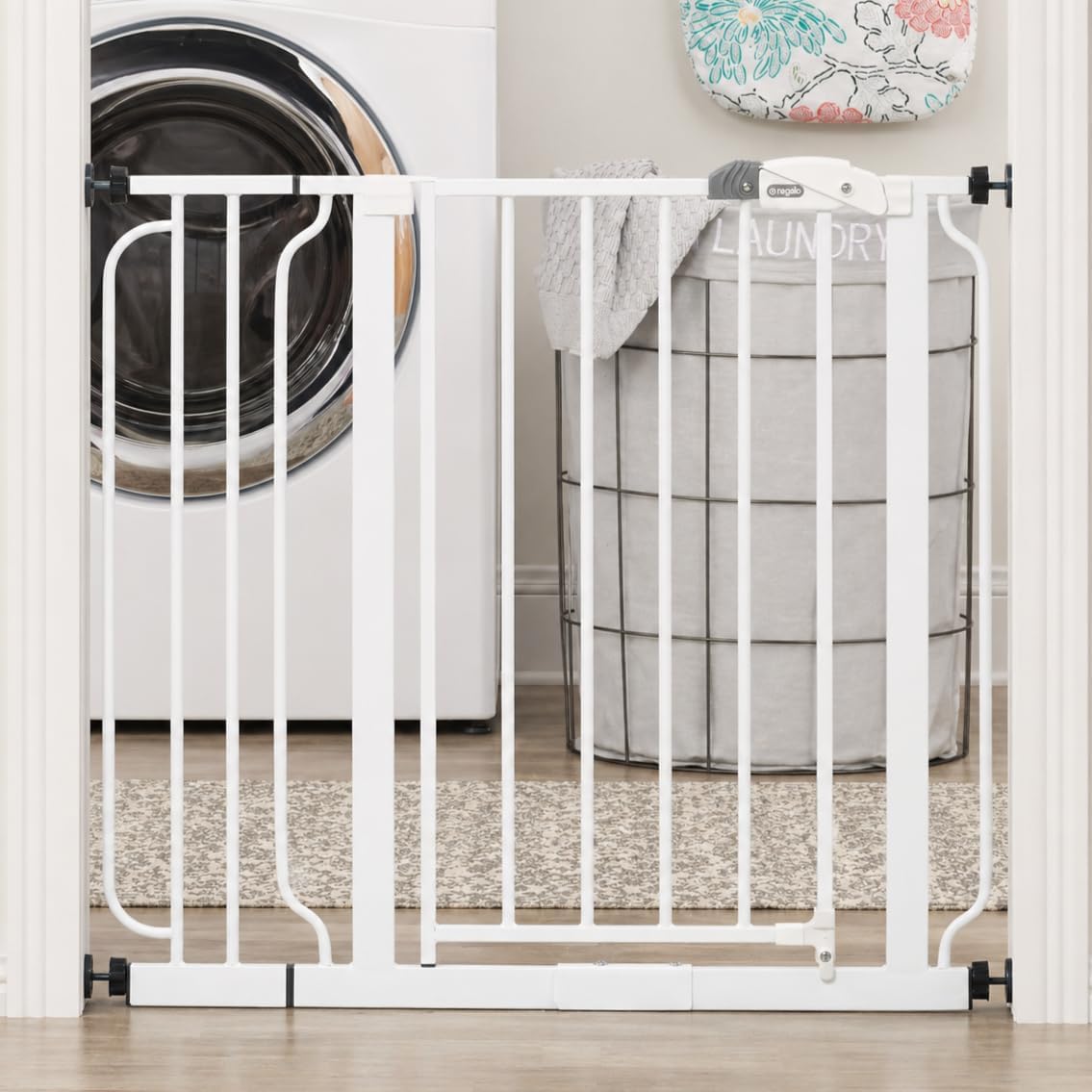 Regalo Safety Baby Gate - 29-38.5" Pressure Mount for Doorways & Stairs, Trusted by Parents for 30 Years