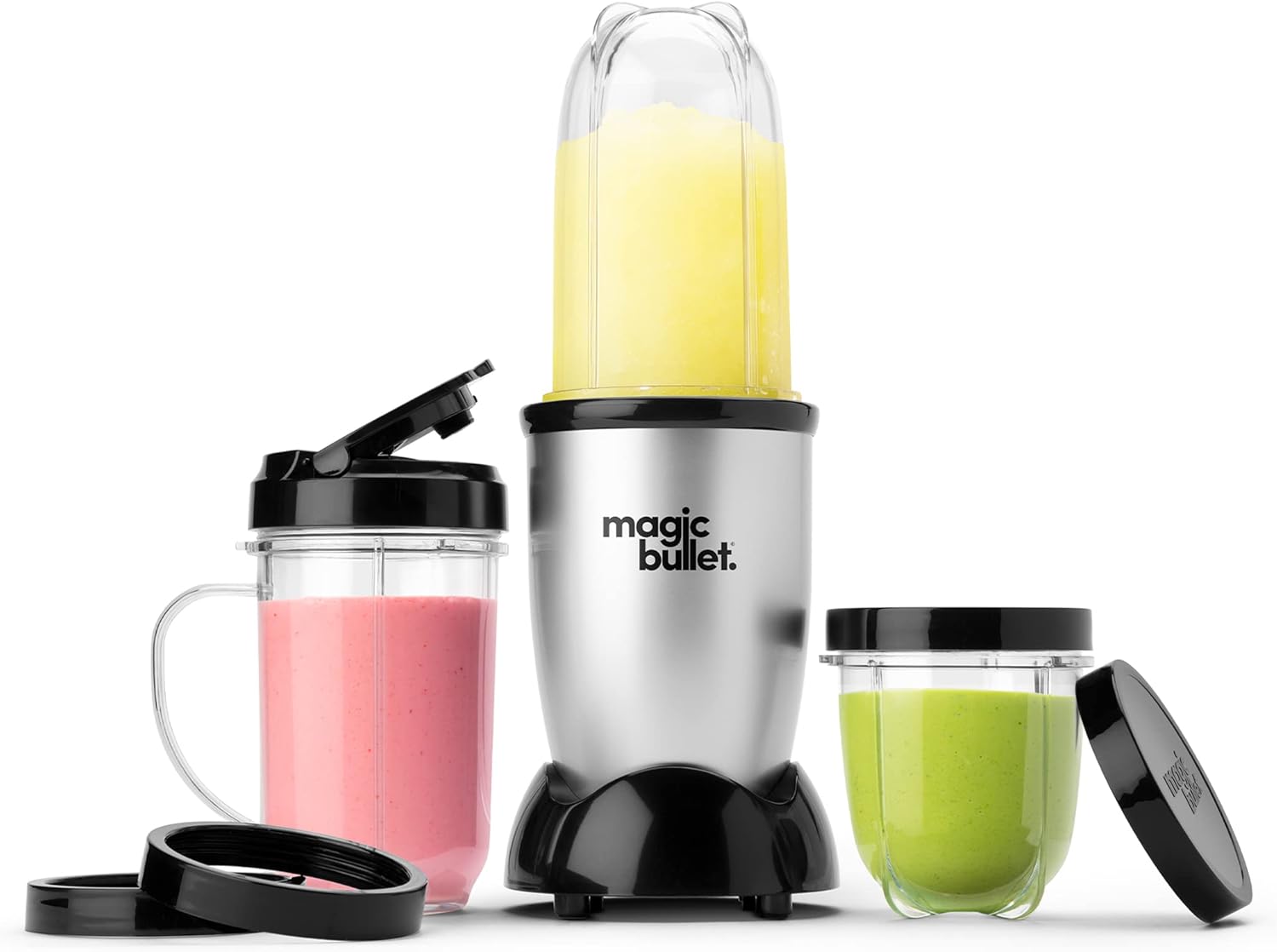 Magic Bullet Compact Blender - 11-Piece Set for Small Kitchens & Single-Serve Drinks